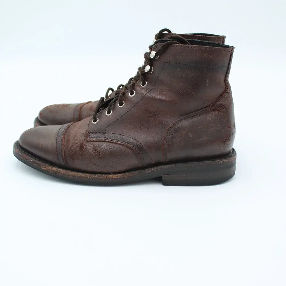 Thursday Boot Company Boots Captain Mens Size 7 Brown Leather Lace Up Preppy